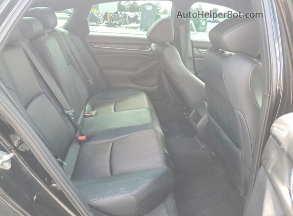 1HGCV1F36JA244609 2018 HONDA ACCORD Черный Вид задних сидений
