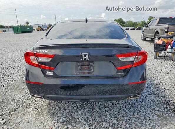 1HGCV1F36JA244609 2018 HONDA ACCORD Черный Вид сзади