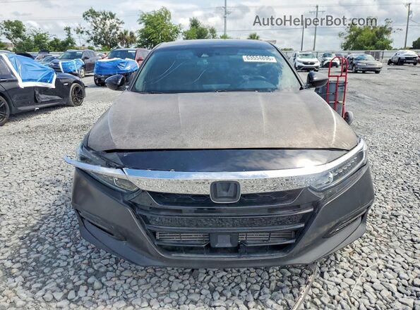 1HGCV1F36JA244609 2018 HONDA ACCORD Черный Вид спереди