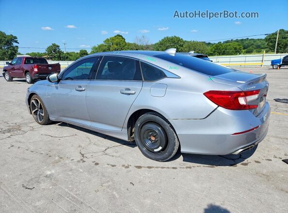 1HGCV1F36JA248904 2018 HONDA ACCORD Silver Հետևի ձախ