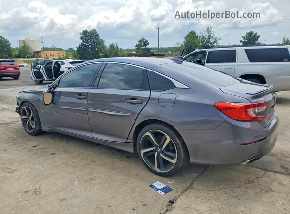 1HGCV1F36JA259479 2018 HONDA ACCORD Gray Հետևի ձախ