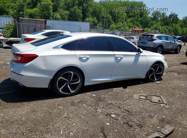 1HGCV1F36KA016403 2019 HONDA ACCORD White Հետևի աջ