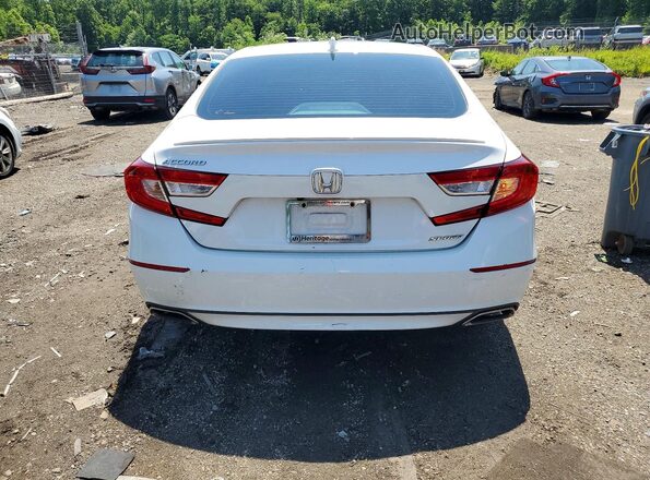 1HGCV1F36KA016403 2019 HONDA ACCORD White Հետևի տեսք