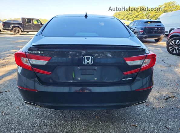 1HGCV1F36KA025635 2019 HONDA ACCORD Black Вид ззаду