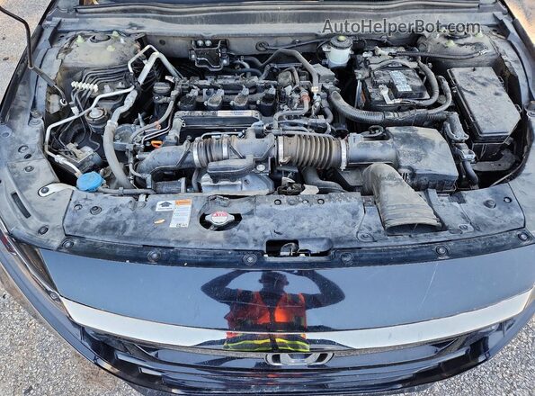 1HGCV1F36KA025635 2019 HONDA ACCORD Black Вид підкапотного простору