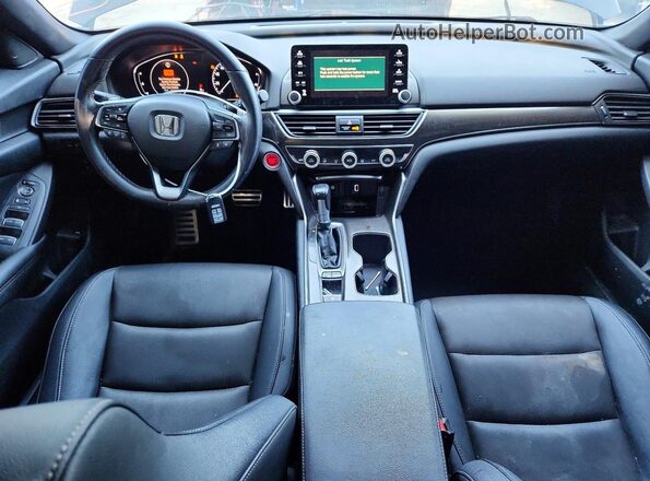 1HGCV1F36KA025635 2019 HONDA ACCORD Black Вид задніх сидінь