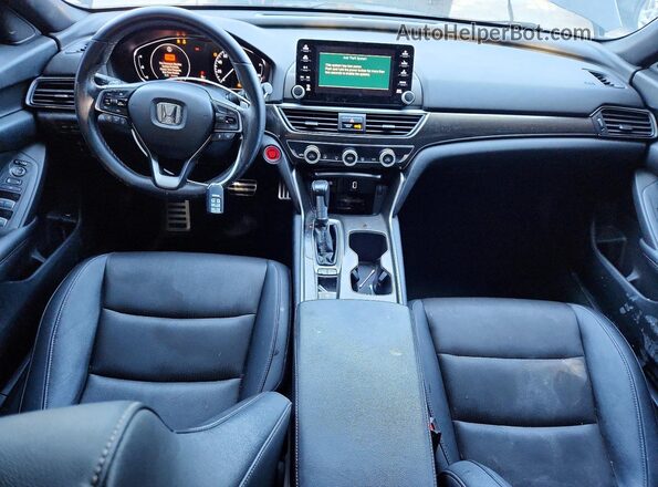 1HGCV1F36KA025635 2019 HONDA ACCORD Black Вид панелі приладів