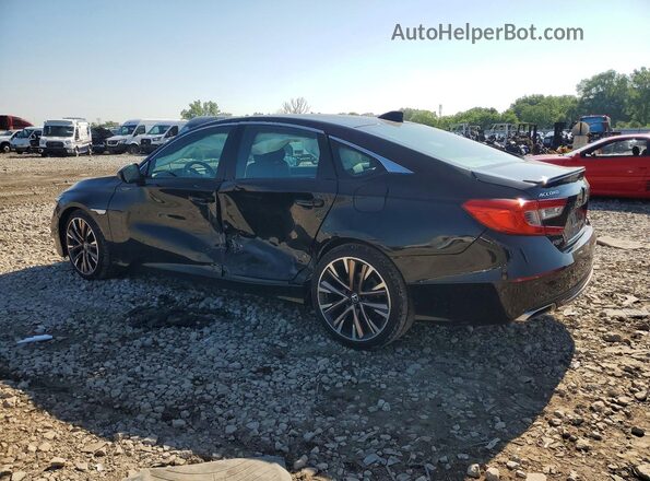 1HGCV1F36KA042418 2019 HONDA ACCORD Black Tył lewy