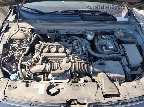 1HGCV1F36KA042418 2019 HONDA ACCORD Black Widok wnętrza z tyłu