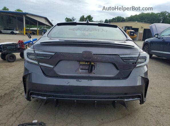 1HGCV1F36KA051040 2019 HONDA ACCORD Gray Widok z tyłu