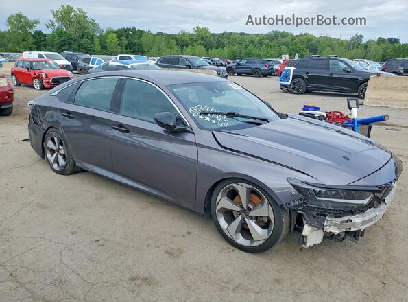 1HGCV1F36KA051040 2019 HONDA ACCORD Gray Przód prawy