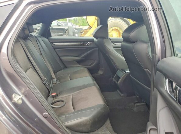 1HGCV1F36KA051040 2019 HONDA ACCORD Gray Widok tylnych siedzeń