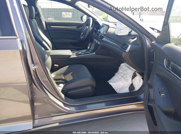 1HGCV1F36KA098472 2019 HONDA ACCORD Gray Front interior view