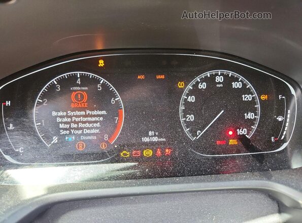 1HGCV1F36KA120650 2019 HONDA ACCORD Gray Widok zestawu wskaźników