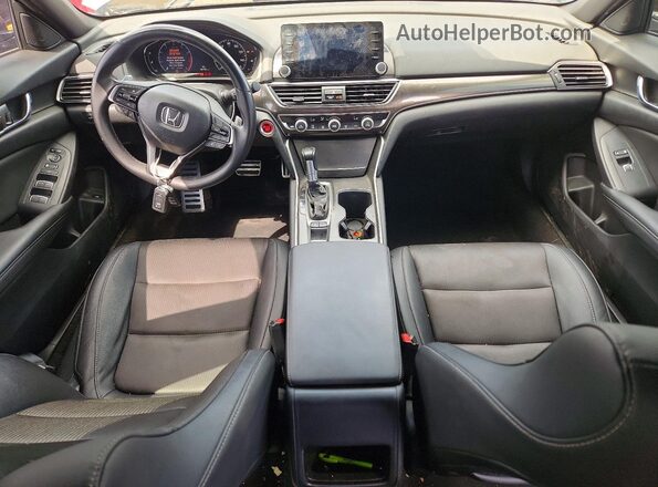 1HGCV1F36KA120650 2019 HONDA ACCORD Gray Widok deski rozdzielczej