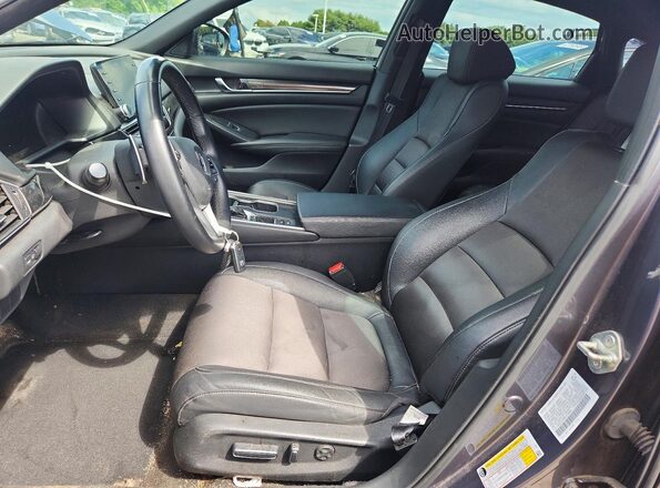 1HGCV1F36KA120650 2019 HONDA ACCORD Gray Widok wnętrza z przodu