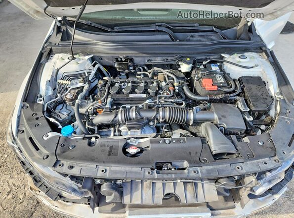 1HGCV1F36KA145709 2019 HONDA ACCORD White Rear interior view