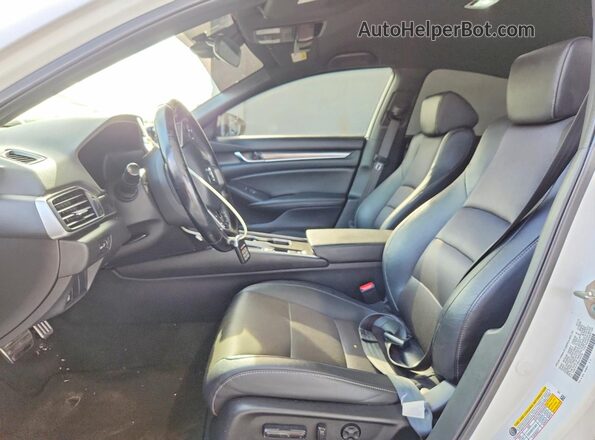 1HGCV1F36KA145709 2019 HONDA ACCORD White Front interior view