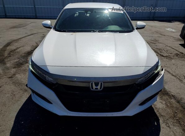 1HGCV1F36KA160727 2019 HONDA ACCORD White Front view