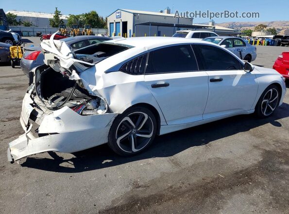 1HGCV1F36KA160727 2019 HONDA ACCORD White Rear right