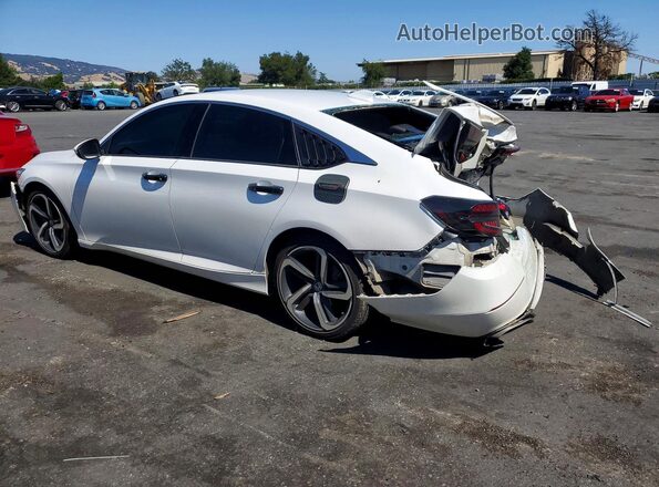1HGCV1F36KA160727 2019 HONDA ACCORD White Rear left
