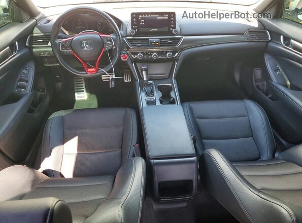 1HGCV1F36KA160727 2019 HONDA ACCORD White Dashboard view