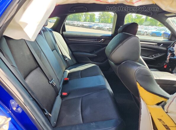 1HGCV1F36KA170223 2019 HONDA ACCORD Blue Vista de los asientos traseros