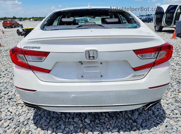 1HGCV1F36LA041190 2020 HONDA ACCORD White Widok z tyłu