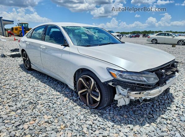 1HGCV1F36LA041190 2020 HONDA ACCORD White Przód prawy