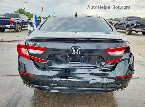 1HGCV1F36LA050889 2020 HONDA ACCORD Black Հետևի տեսք