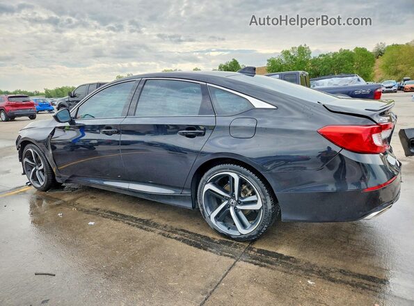 1HGCV1F36LA050889 2020 HONDA ACCORD Black Հետևի ձախ