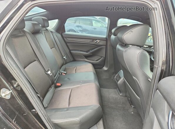 1HGCV1F36LA050889 2020 HONDA ACCORD Black Հետևի նստատեղերի տեսք