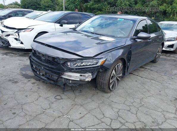 1HGCV1F36LA066932 2020 HONDA ACCORD Gray Передня ліва чверть