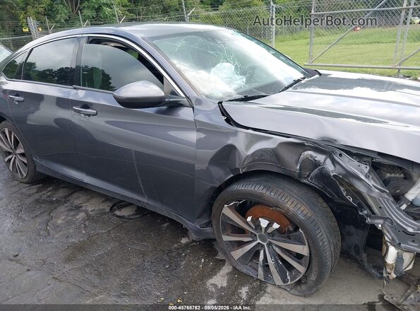 1HGCV1F36LA066932 2020 HONDA ACCORD Gray Вид щитка приладів