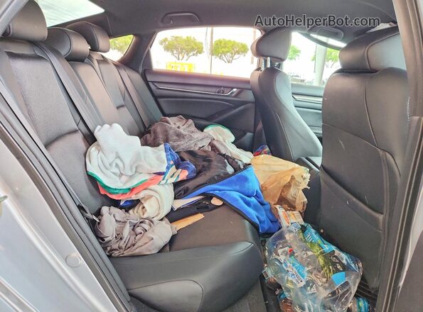 1HGCV1F36LA078546 2020 HONDA ACCORD Silver Rear seats view