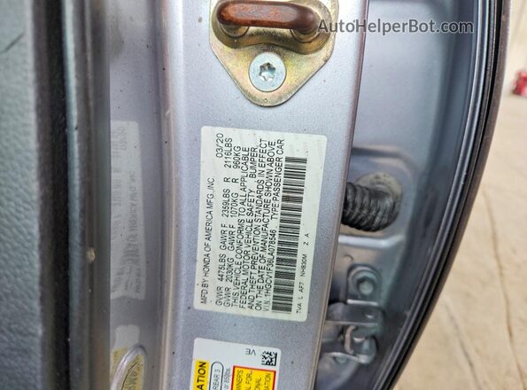 1HGCV1F36LA078546 2020 HONDA ACCORD Silver Engine compartment view