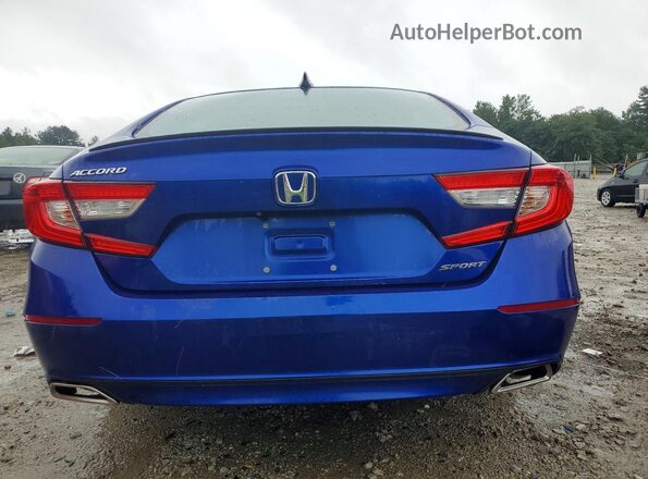 1HGCV1F36MA024021 2021 HONDA ACCORD Blue Вид ззаду