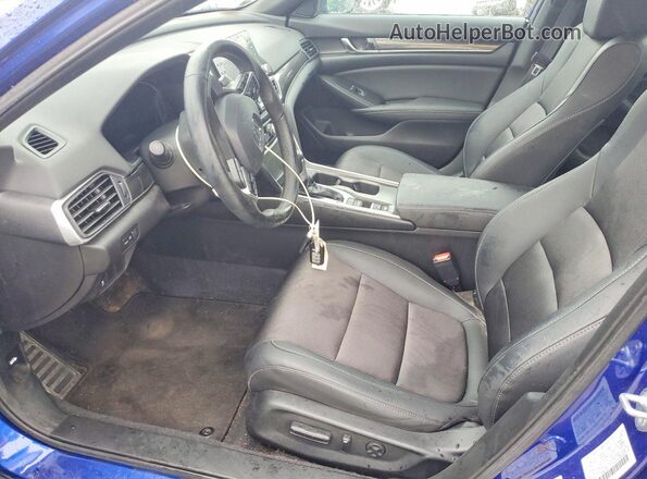 1HGCV1F36MA024021 2021 HONDA ACCORD Blue Вид салону спереду
