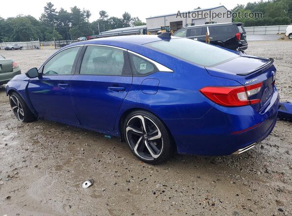 1HGCV1F36MA024021 2021 HONDA ACCORD Blue Задня ліва чверть