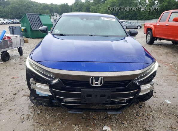 1HGCV1F36MA024021 2021 HONDA ACCORD Blue Вид спереду