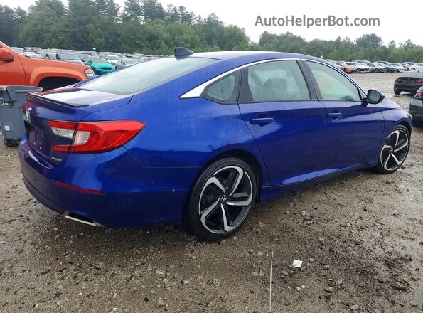 1HGCV1F36MA024021 2021 HONDA ACCORD Blue Задня права чверть