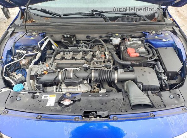 1HGCV1F36MA024021 2021 HONDA ACCORD Blue Вид задньої частини салону