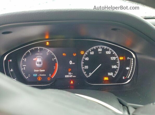 1HGCV1F36MA024021 2021 HONDA ACCORD Blue Вид щитка приладів