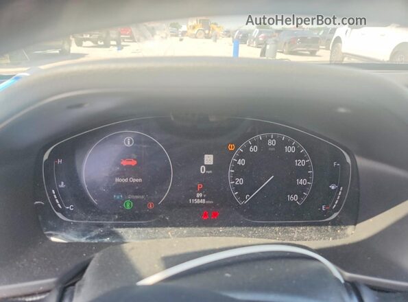 1HGCV1F36MA102975 2021 HONDA ACCORD Black Вид щитка приладів