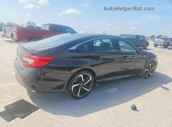 1HGCV1F36MA102975 2021 HONDA ACCORD Black Задня права чверть