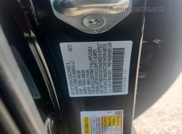 1HGCV1F36MA102975 2021 HONDA ACCORD Black Вид підкапотного простору