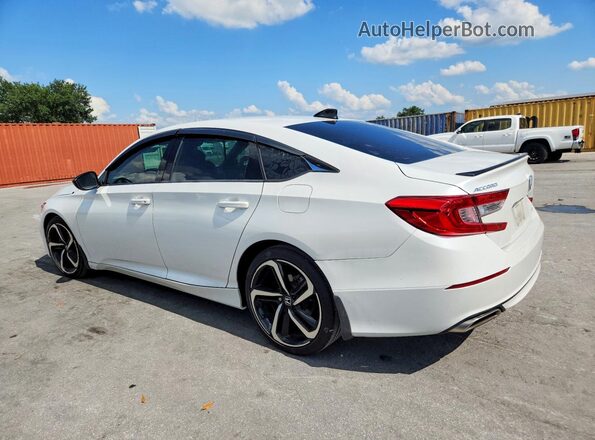 1HGCV1F36MA104693 2021 HONDA ACCORD White უკანა მარცხენა