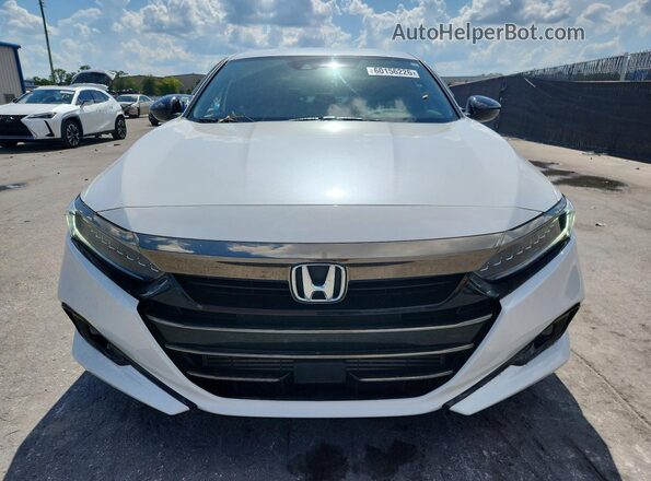 1HGCV1F36MA104693 2021 HONDA ACCORD White წინა ხედი