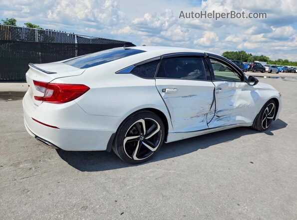 1HGCV1F36MA104693 2021 HONDA ACCORD White უკანა მარჯვენა