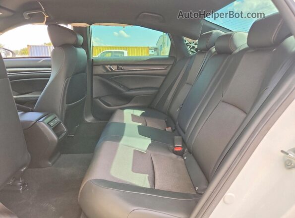1HGCV1F36MA104693 2021 HONDA ACCORD White უკანა სავარძლების ხედი